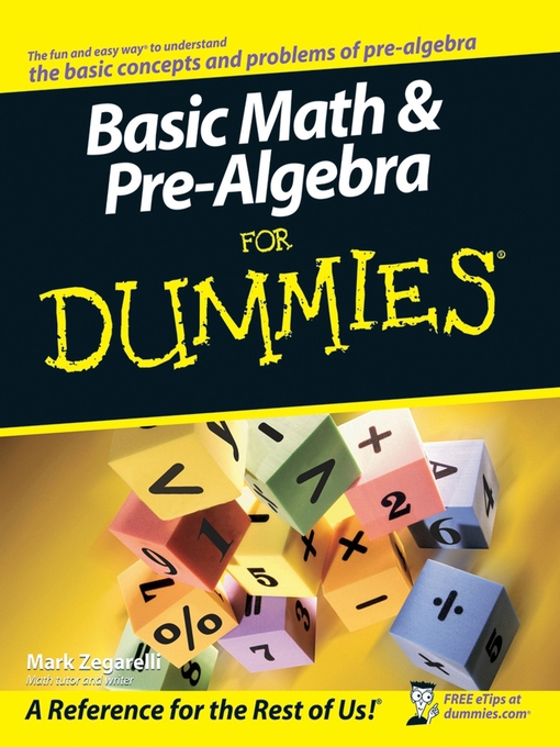 Title details for Basic Math & Pre-Algebra For Dummies by Mark Zegarelli - Wait list